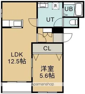 アンセリジェⅡ【3階】の間取り